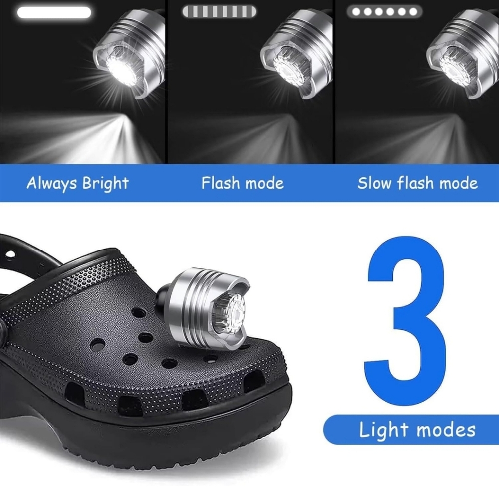 ⭐️40% Off⭐️ Croc Headlights in Silvery Metal (Set of 2) - Picture 3 of 6